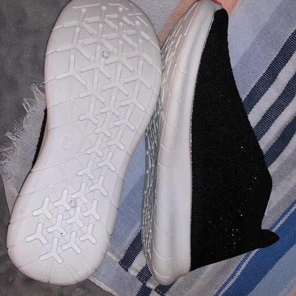 NWT AB Sport Black Jeweled Slip On Sneakers - Picture 5 of 8